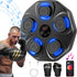 Smart Music Boxing Machine with LED Lights & Bluetooth – Wall-Mounted Interactive Punch Trainer, 9 Modes & 9 Speeds, Includes Gloves for Home Gym Workout (Black)