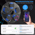 Smart Music Boxing Machine with LED Lights & Bluetooth – Wall-Mounted Interactive Punch Trainer, 9 Modes & 9 Speeds, Includes Gloves for Home Gym Workout (Black)