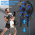 Smart Music Boxing Machine with LED Lights & Bluetooth – Wall-Mounted Interactive Punch Trainer, 9 Modes & 9 Speeds, Includes Gloves for Home Gym Workout (Black)