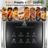6.0QT Glass Air Fryer with Touchscreen Control – 1500W, Power-Off & Overheat Protection, Adjustable Time & Temperature, 360° Air Circulation, Dishwasher Safe & Easy Clean(white)