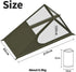 Lightweight Solo Camping Tent for Backpacking, Hiking, Fishing and Outdoor Adventures (Green)