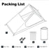 Lightweight Solo Camping Tent for Backpacking, Hiking, Fishing and Outdoor Adventures (Green)