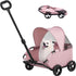4-Wheel Dog Stroller with Sunshade Cover Collapsible Mesh Canopy Portable Pet Carrier for Outdoor Travel Shopping Walking Suitable for Small Dogs and Cats(Gray)