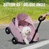 4-Wheel Dog Stroller with Sunshade Cover Collapsible Mesh Canopy Portable Pet Carrier for Outdoor Travel Shopping Walking Suitable for Small Dogs and Cats(black)