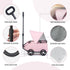 4-Wheel Dog Stroller with Sunshade Cover Collapsible Mesh Canopy Portable Pet Carrier for Outdoor Travel Shopping Walking Suitable for Small Dogs and Cats(black)