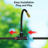 100Ft 1/4" Drip Irrigation System, Garden Irrigation Kit with 16pcs Adjustable Copper Nozzles,Automatic Atomizing Watering Sprinkler System for Outdoor,Raisedbed,Lawn,Greenhouse