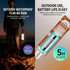 Foldable Outdoor Camping Light with Dual Brightness Modes – Rechargeable Red LED Tent Lamp, IP65 Waterproof, Magnetic Base & Adjustable Neck for Hiking and Emergency Use (Red)