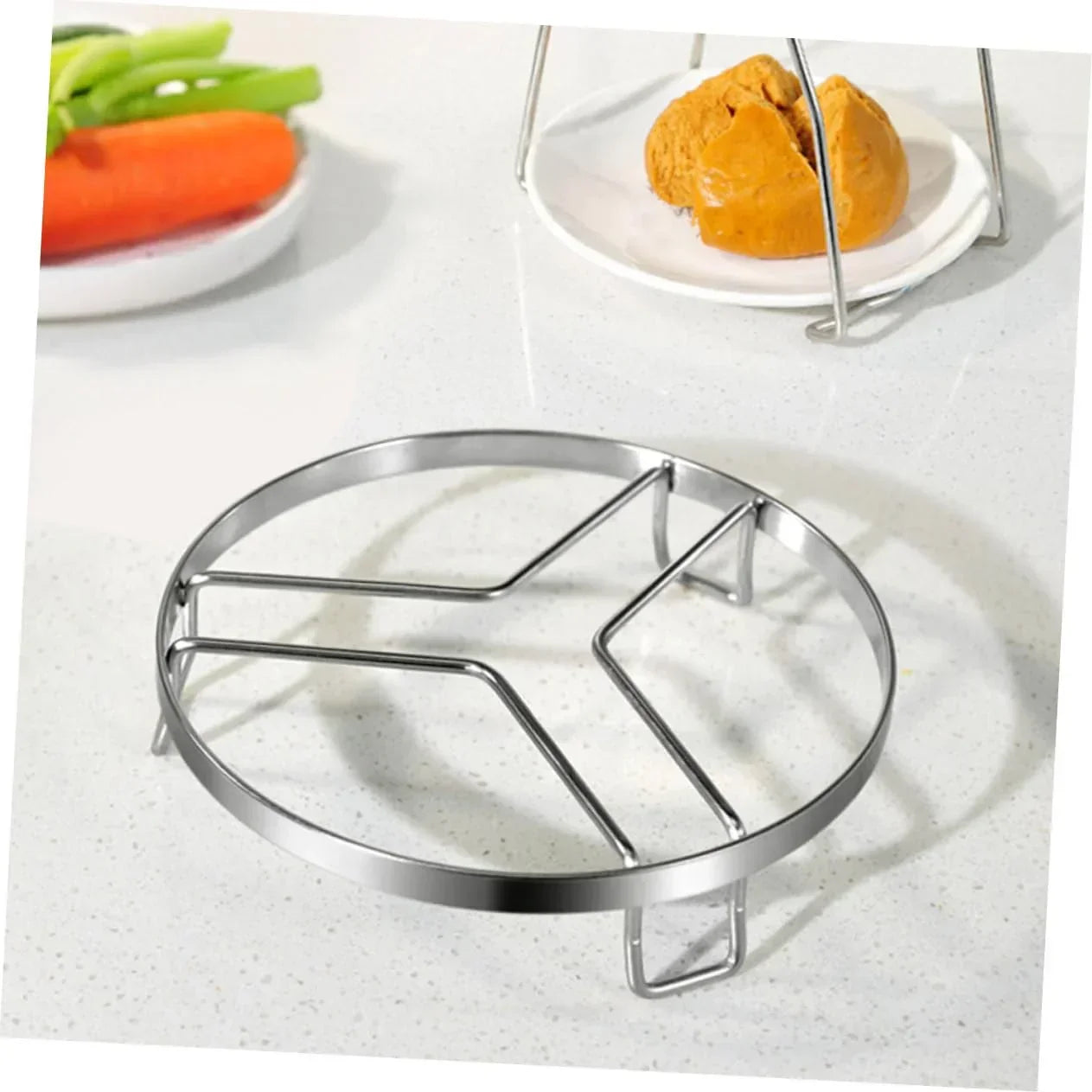 316 Stainless Steel Steam Rack for Cooking – Adjustable Kitchen Pot Stand with Heat-Resistant Design, Multi-Functional Steamer Base for Pots and Dishes (L,18cm)