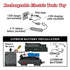 Train Set for Kids, Electric Train Toys with Realistic Light Sounds Smoke, Christmas Train Model Gifts for Toddlers Boys Girls, Steam Locomotive, Luxury Track & 2 Glowing Passenger Carriages (Black)