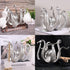 Multi-Functional Octopus Sculpture – Decorative Resin Cup Holder & Jewelry Organizer, Unique Home Accent for Living Room, Office, or Desk (Silver)