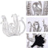 Multi-Functional Octopus Sculpture – Decorative Resin Cup Holder & Jewelry Organizer, Unique Home Accent for Living Room, Office, or Desk (Silver)