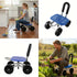 garden kneeler, garden seat with wheels, mobile gardening stool, kneeling bench, garden helper, Australia, gardening tool, ergonomic garden seat, garden caddy, outdoor kneeler-Blue