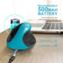 Blue Ergonomic Wireless Vertical Mouse (Small Hand-Friendly): USB-C Rechargeable, 2.4G 3-DPI, Reduce Wrist Strain (Right-Handed)