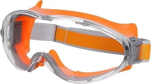 Anti-Fog Safety Goggles, Outdoor Wind & Dust Protection, Clear Vision Lab & Work Goggles for Aussies(orange)