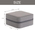 Grey Travel Jewelry Box with Mirror: Chic, Organised Storage for Rings, Necklaces & Earrings, Ideal for Aussies