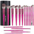 Hot red Professional Makeup Brush Set (18-Piece): Cruelty-Free, Versatile for Foundation, Blush & Eyeshadow, Ideal for Aussies