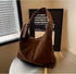 Leather Hobo Bags for Women Brown Purses Suede Purse Slouchy Tote Bag Suede Tote Bag Fall Winter Purses Handbag