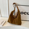 Leather Hobo Bags for Women Brown Purses Suede Purse Slouchy Tote Bag Suede Tote Bag Fall Winter Purses Handbag
