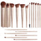 Matte Beige Makeup Brush Set (18-Piece): Professional, Cruelty-Free for Foundation, Blush & Eyeshadow, Ideal for Aussies
