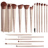 Matte Beige Makeup Brush Set (18-Piece): Professional, Cruelty-Free for Foundation, Blush & Eyeshadow, Ideal for Aussies