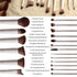 Matte Beige Makeup Brush Set (18-Piece): Professional, Cruelty-Free for Foundation, Blush & Eyeshadow, Ideal for Aussies