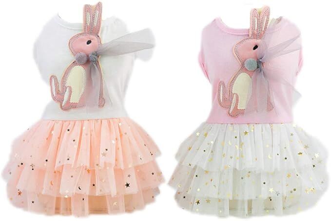 pet products Small Dog Dress Female Tiny Puppy Clothes Girl Tutu for Dogs Dresses Harness Birthday Apparel（Chest circumference27cm, back length16cm, neck circumference20cm）