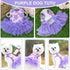 Fall Dog Dresses for Small Dogs Girl 3 Pack Summer Puppy Clothes Outfit Apparel Female Cute Cat Skirt