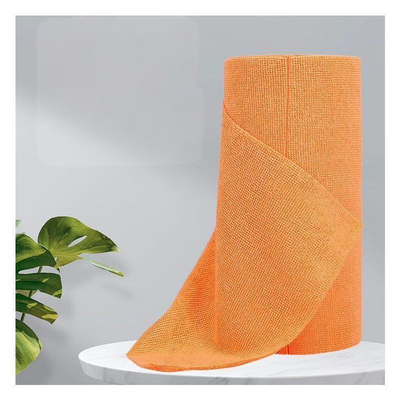 Christmas gift 50-Piece 25x25cm Polycotton Cleaning Cloth Roll, Reusable Dual-Use Dish & Surface Wipes for Home & Kitchen（pink）