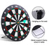 Safety Dart Board Set with 6 Soft Tip Darts: 16-Inch Rubber Dartboard for Family, Office & Party Leisure Sport