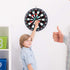 Safety Dart Board Set with 6 Soft Tip Darts: 16-Inch Rubber Dartboard for Family, Office & Party Leisure Sport