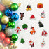 60pcs Mini Christmas Ornaments for Mini Tree Decorations Small Christmas Ornaments Resin Miniatures for Craft Christmas Decor