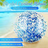 Christmas 10 Pcs Inflateable Sequin Glitter Beach Balls, 24 Inch and 16 Inch Jumbo Pool Confetti Glitter Balls, Swimming Pool Beach Toys for Summer Favor Decorations
