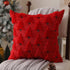 Christmas Pillow Covers 18x18 inch Set of 2 Black Christmas Decorations Soft Plush Faux Fur Wool Xmas Tree Throw Pillow Cases Winter Holiday Decor for Sofa Living Room