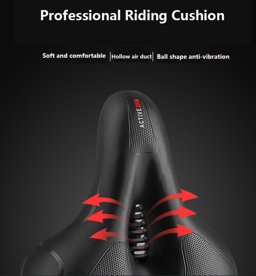 Silicone Bike Saddle with Hollow Ventilation: 21×25×11cm, 680g, Comfort & Shock Absorption for Aussie Cyclists