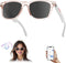 AI Smart Translation Sunglasses: UV400, Bluetooth, 110+ Languages, Voice Control – Ideal for Travel & Work (Pink)