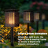 2-Pack Solar Garden Stake Light with Floral Pattern: 12 LED Outdoor Decorative Light with Multiple Mounting Options