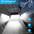 Solar Motion Sensor Outdoor Lights (2-Pack) with 288 LEDs & 2800LM: 270° Wide Angle, IP65 Waterproof, Remote-Controlled for Aussie Yards