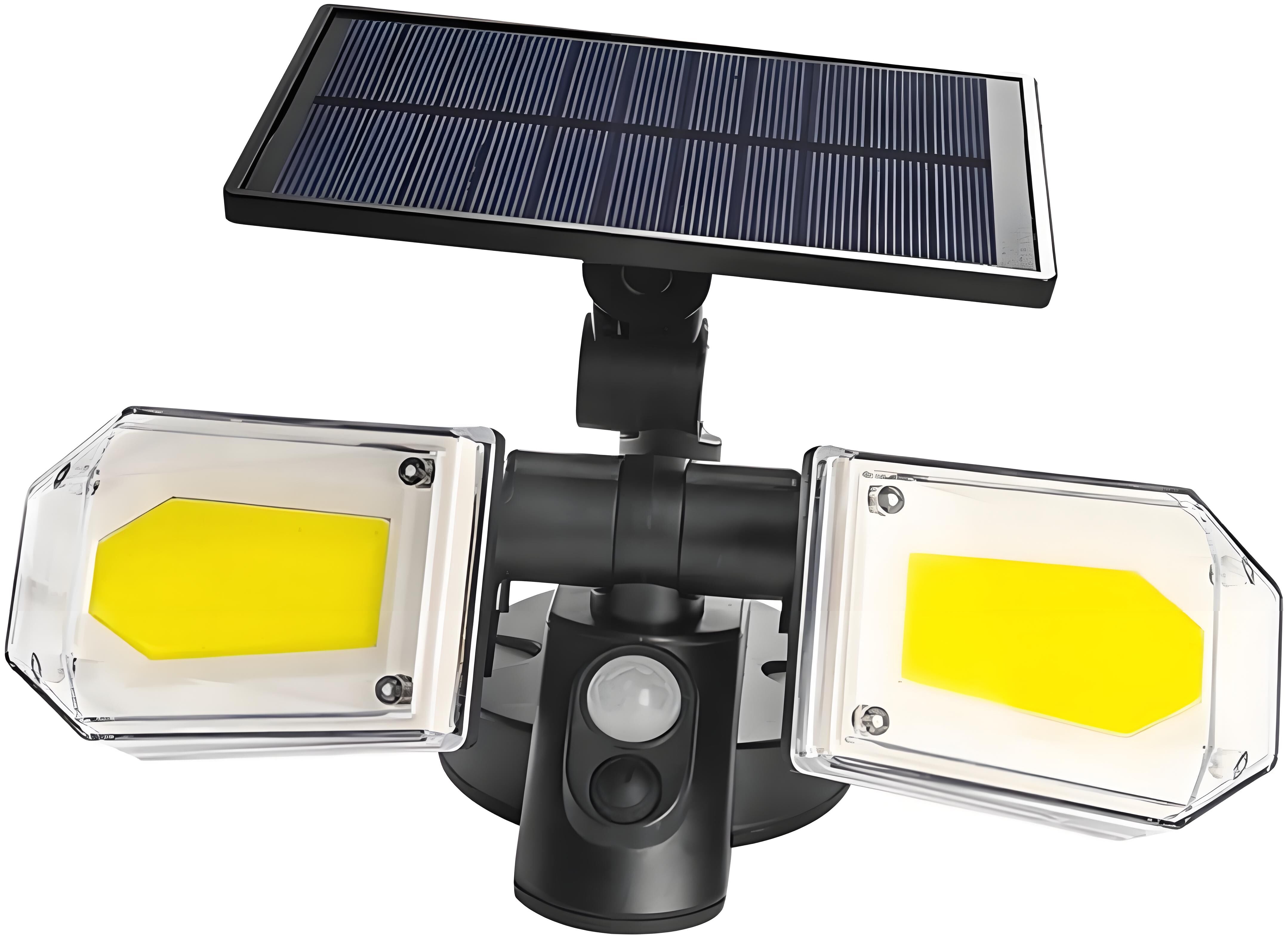 4-Pack Solar Motion Sensor Wall Lights: Double-Head Adjustable Cob LED Outdoor Lights for Garden, Patio & Pathway