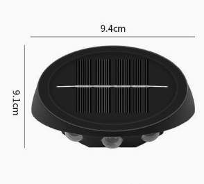 Solar Outdoor Wall Lights (4-Pack): IP44 Waterproof LED Sconces for Garden, Patio & Pathway Lighting（white light）