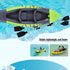 Advanced Elements Inflatable Kayak: 1/2 Person Recreational Convertible (Yellow) – Tandem/Solo Paddling with Durable PVC Hull