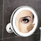 10X Magnifying Suction Cup LED Makeup Mirror: Flawless Vanity Mirror with Natural Light for Precise Grooming