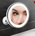 10X Magnifying Suction Cup LED Makeup Mirror: Flawless Vanity Mirror with Natural Light for Precise Grooming