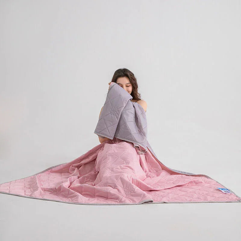 Christmas gifts for loved ones Aussie Summer Cooling Quilt – 4 Sizes, Breathable, Lightweight & Skin-Friendly for Refreshing Sleep All Season(pink,180cm*200cm)