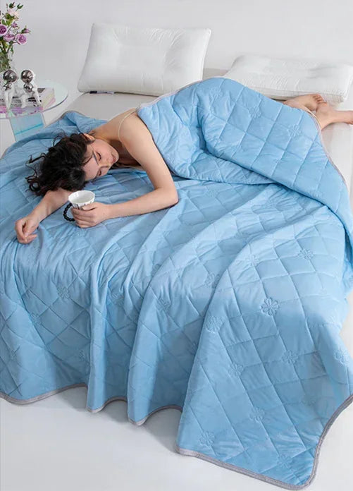 Christmas gifts for loved ones Aussie Summer Cooling Quilt – 4 Sizes, Breathable, Lightweight & Skin-Friendly for Refreshing Sleep All Season(purple,100cm*150cm)