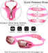 Pink Swim Goggles Set with Cap, Nose Clip, Earplugs & Case: Anti-Fog UV Protection for Men & Women