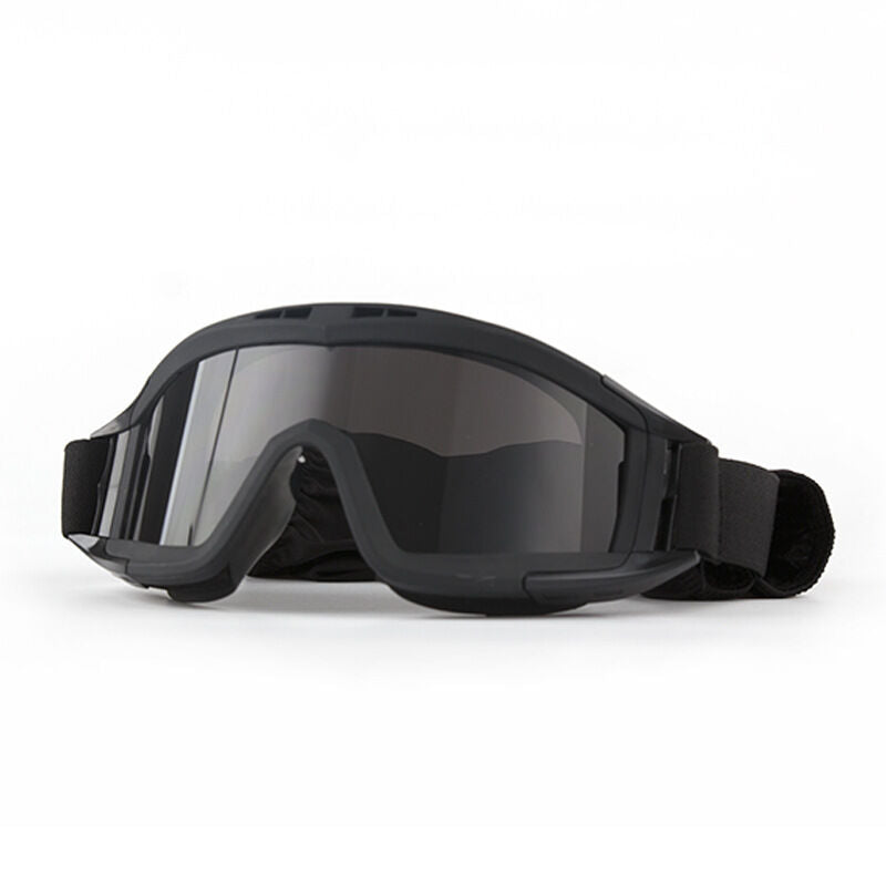 Tactical Safety Goggles, Anti-Fog HD Lens, Wind & Dust Protection for Outdoor & Tactical Use(black)