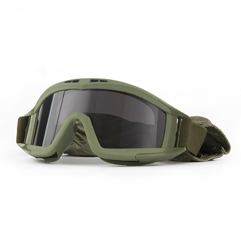 Tactical Safety Goggles, Anti-Fog HD Lens, Wind & Dust Protection for Outdoor & Tactical Use(green)