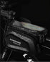 Waterproof Bike Frame Bag with Touchscreen & Headphone Hole: 3-in-1 Capacity Bicycle Bag for Phones & Gear, Aussie Cyclist Essential