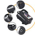 Black Waterproof Bike Frame Bag with Touchscreen & Reflective Details: 6.5" Phone Compatibility, Aussie Cyclist Essential