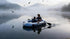 2-Person Inflatable Boat: 190x100cm Thick PVC Raft for Lakes/Pools – 180kg Capacity with Oars & Pump